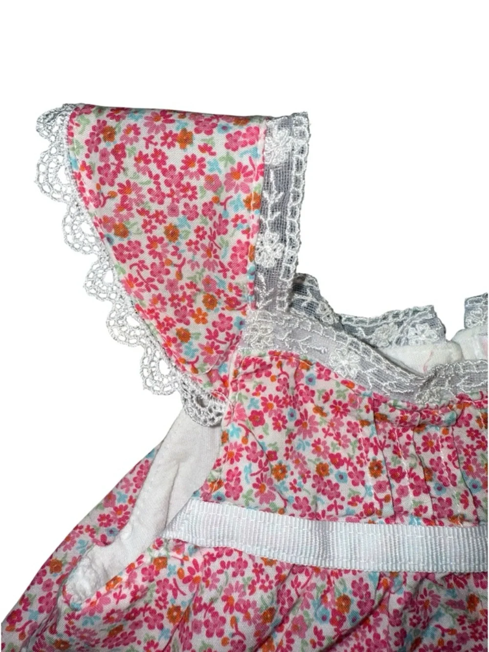 Juicy Couture Pink Label Floral Infant Dress with snap onesie, super cute!